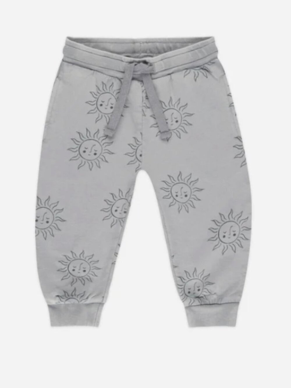 ☀️💙 Rylee + Cru Terry Sweatpants – “Suns” Print – Size 2–3T 💙☀️